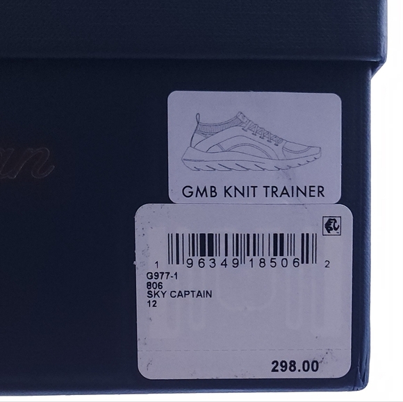 Good Man Brand GMB Knit Trainer Sky Captain Blue Men’s Italian Sneaker Size 12 - Picture 4 of 10